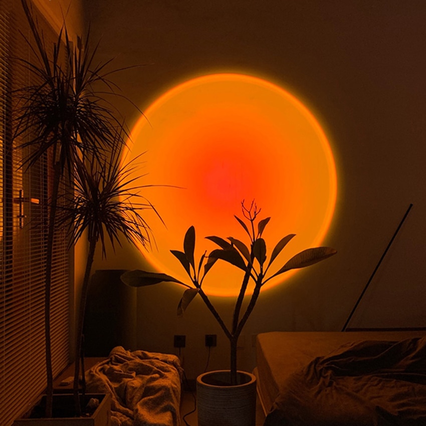 Color Burst Sunset Halo Projection Lamp - Luxsets